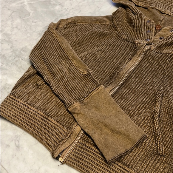 Free People One army green mason hoodie nwt size small - Picture 5 of 7